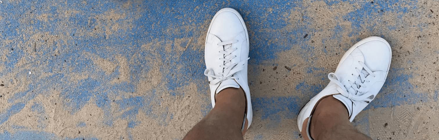 man with sneakers/trainers