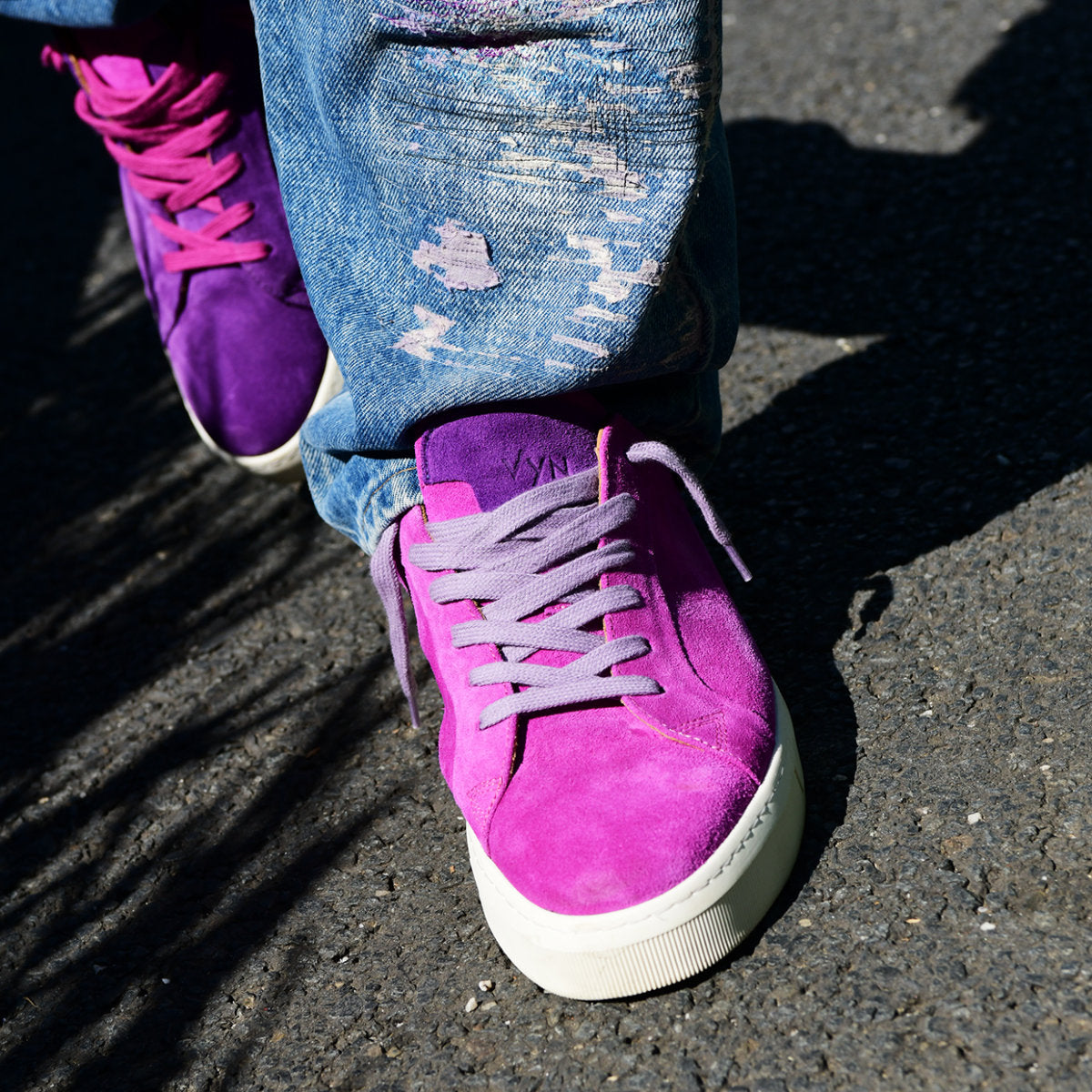 Herren ZEN Pink Wildleder Sneaker