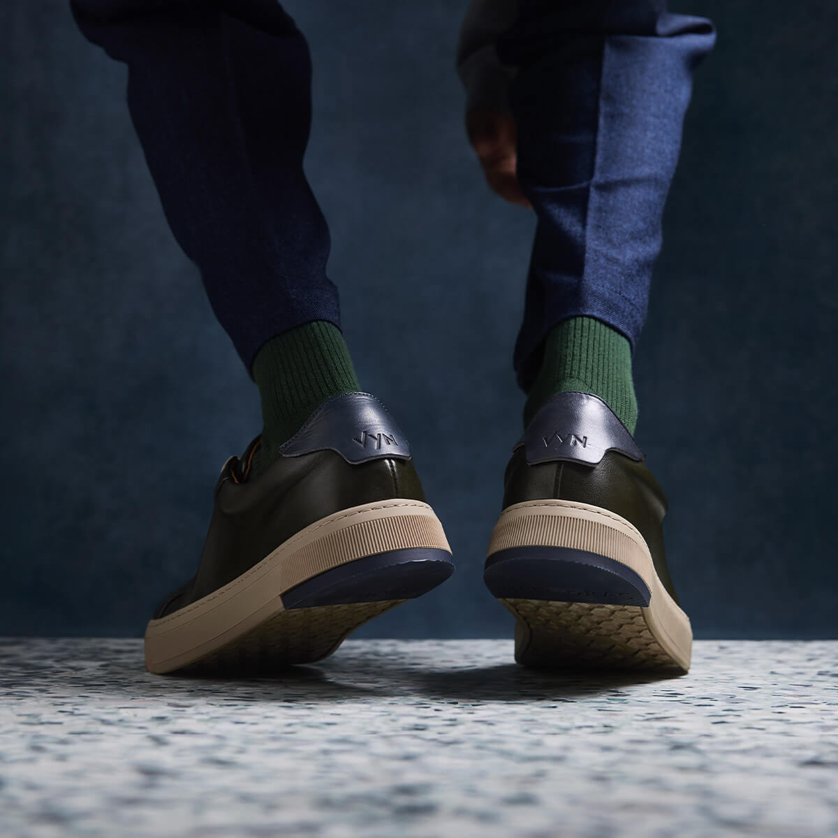 Men's 2-in-1 Military Green Sneaker