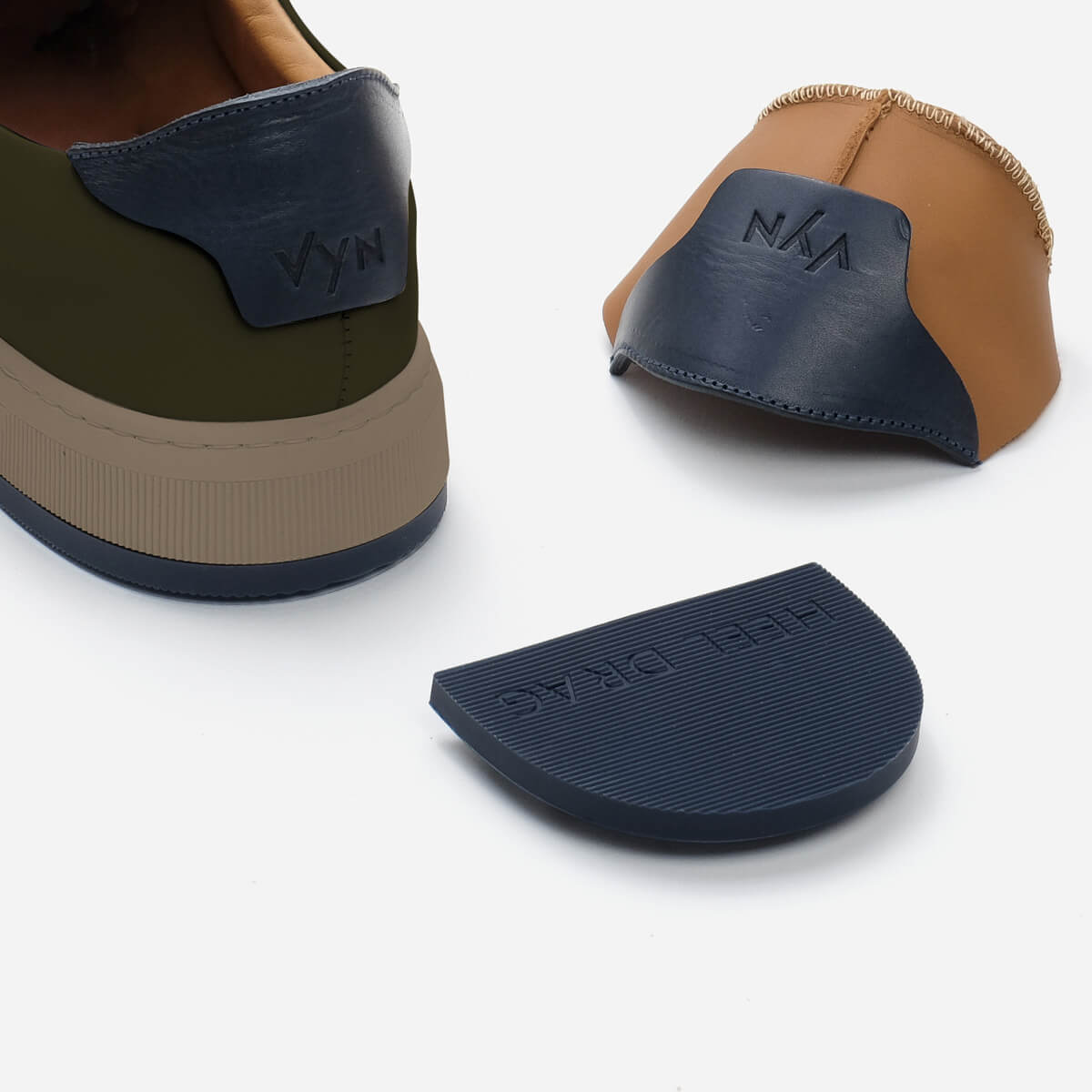 Men's 2-in-1 Military Green Sneaker