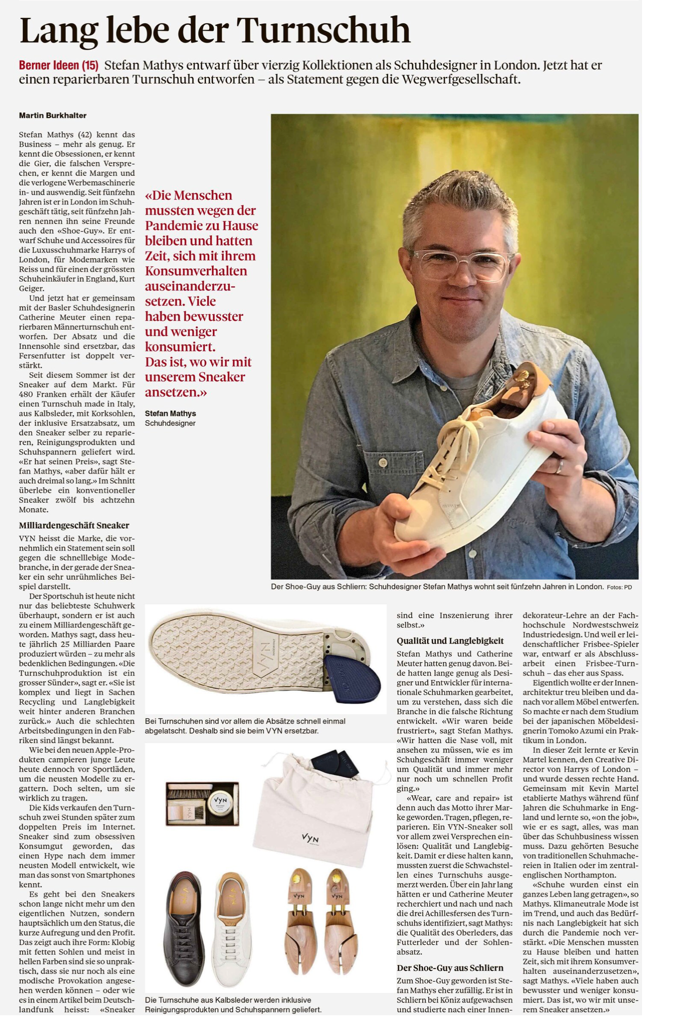VYN in Berner Zeitung