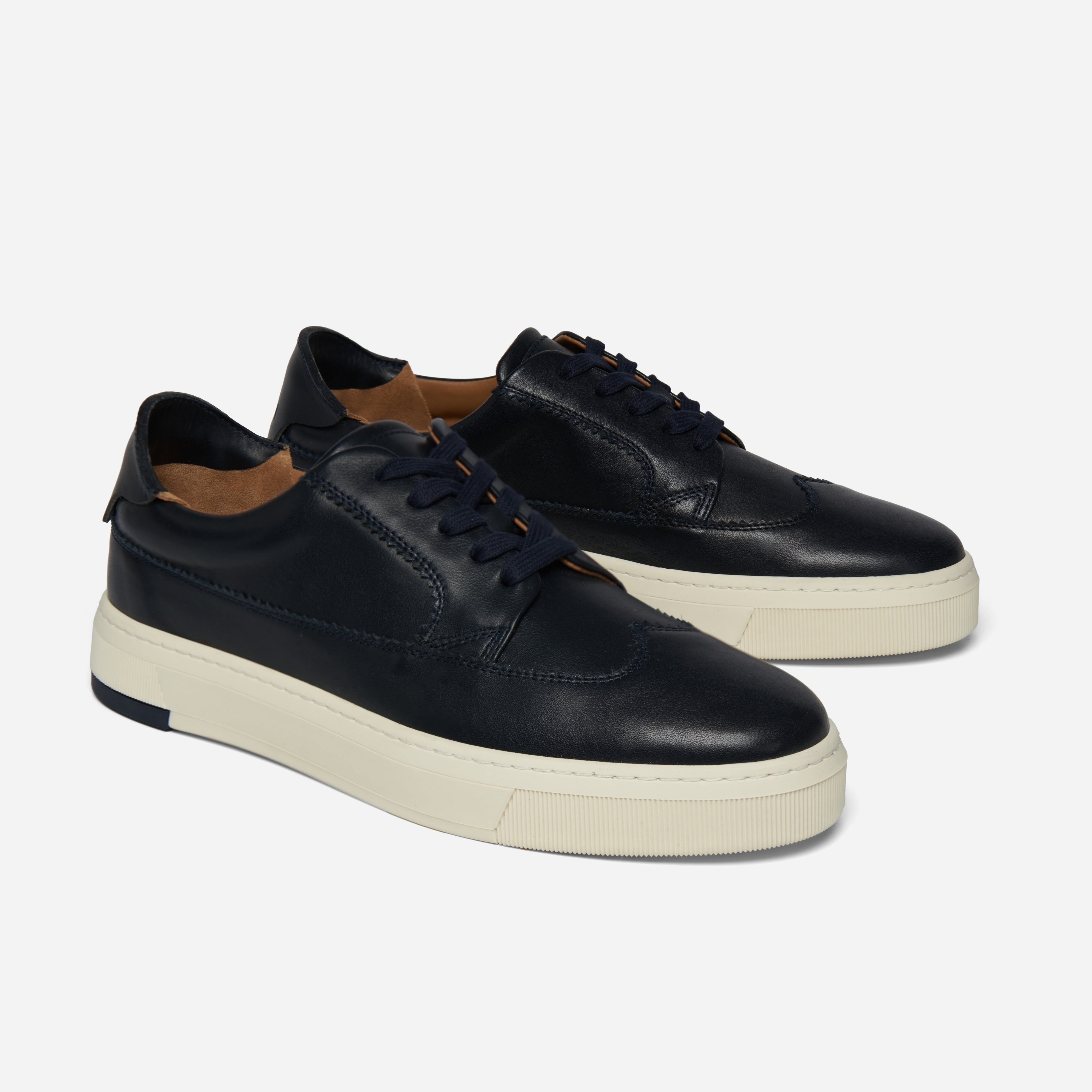 Men's 2-in-1 Navy Brogue
