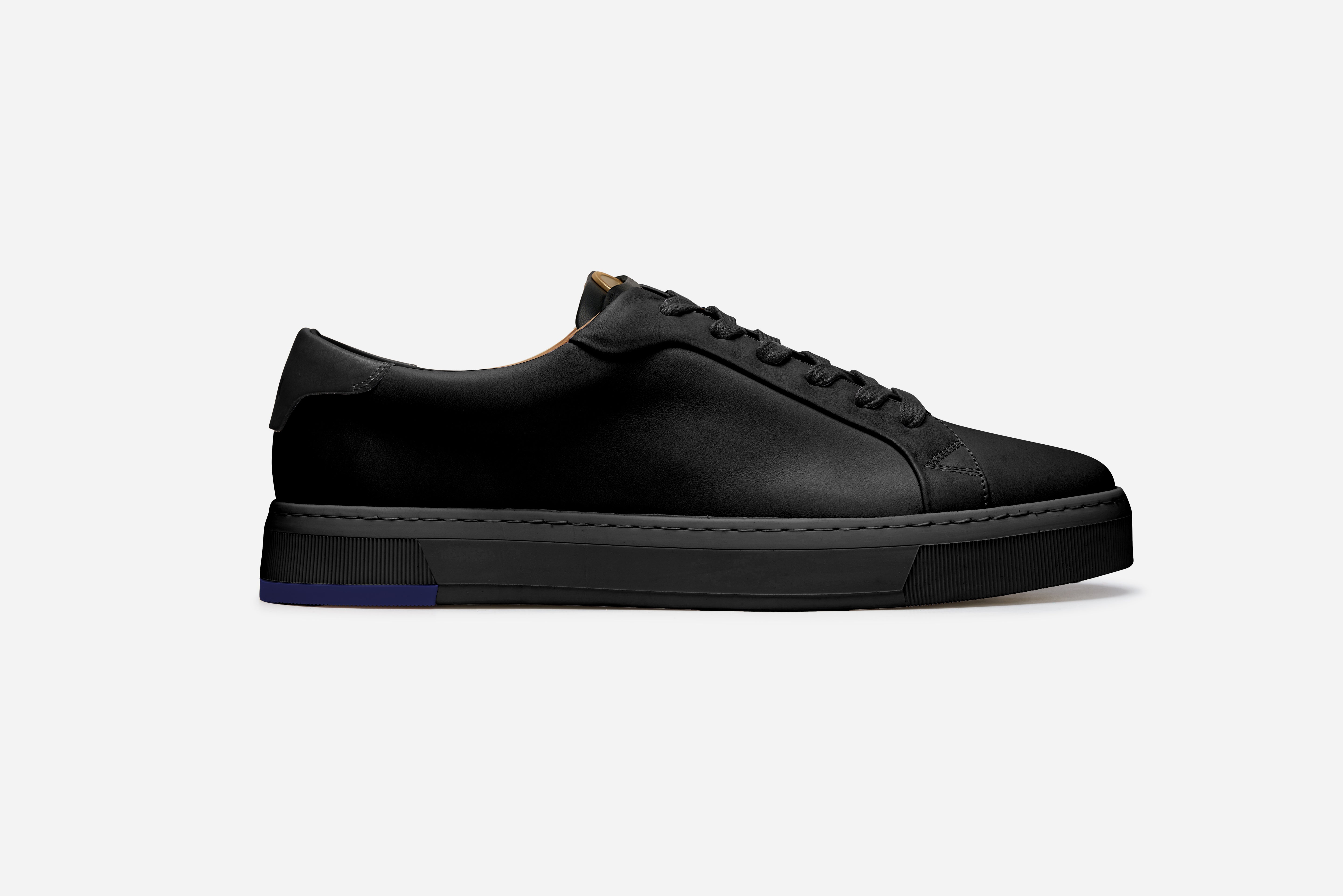 Men's Long-Luxe Black Sneaker