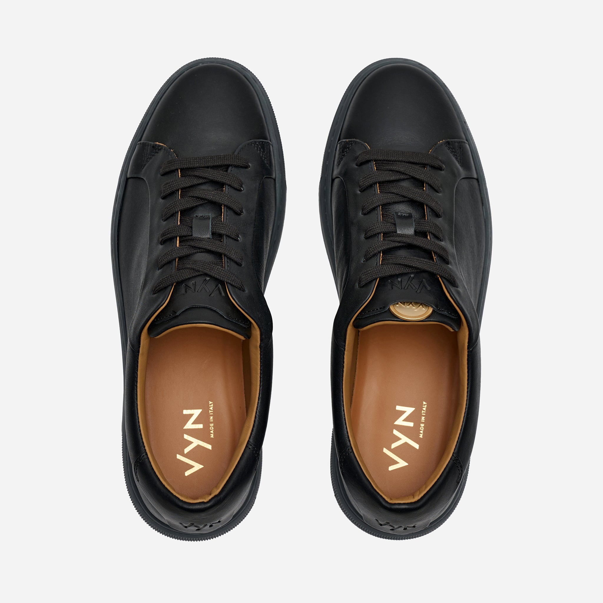 Men's Long-Luxe Black Sneaker