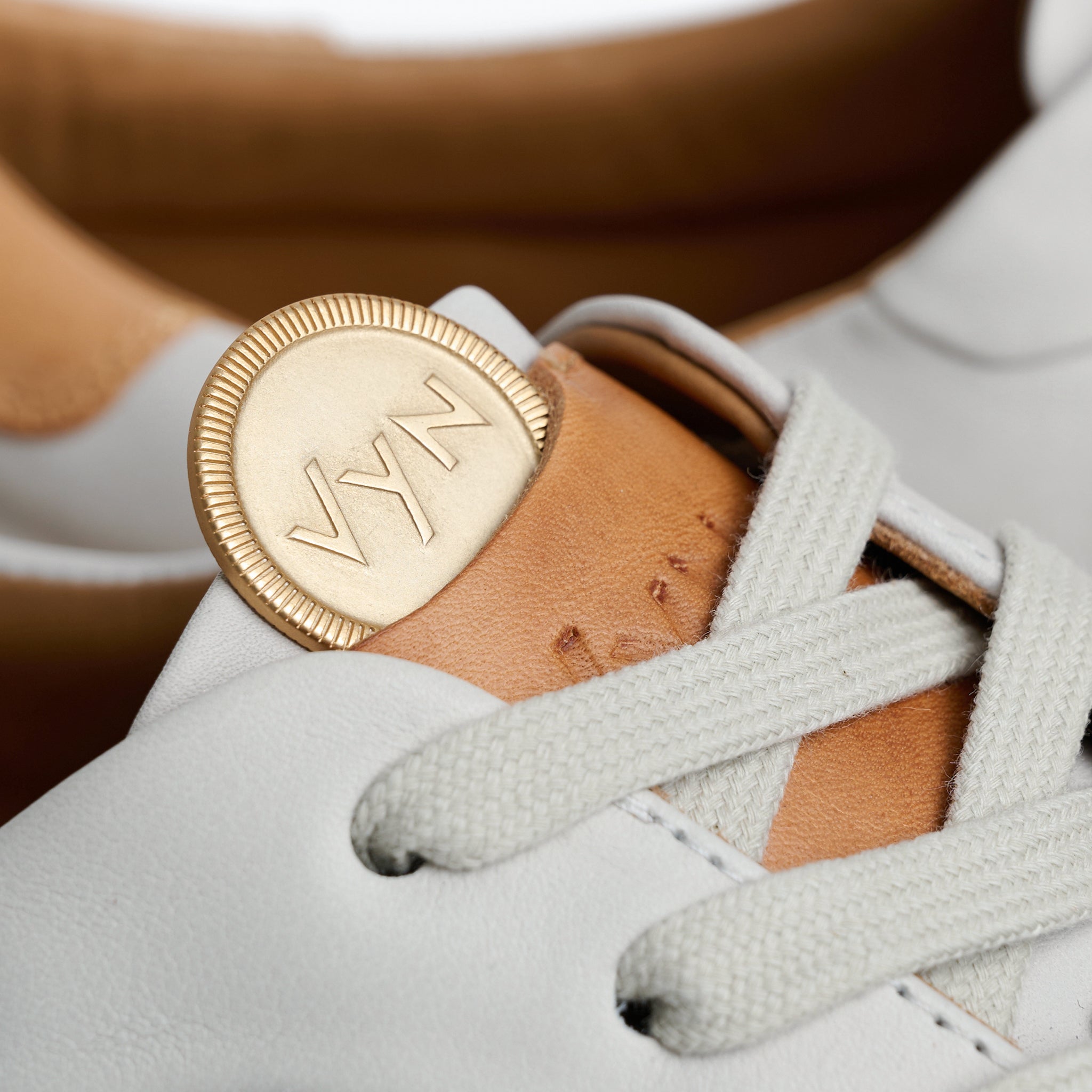 Men's Long-Luxe Off-White Sneaker