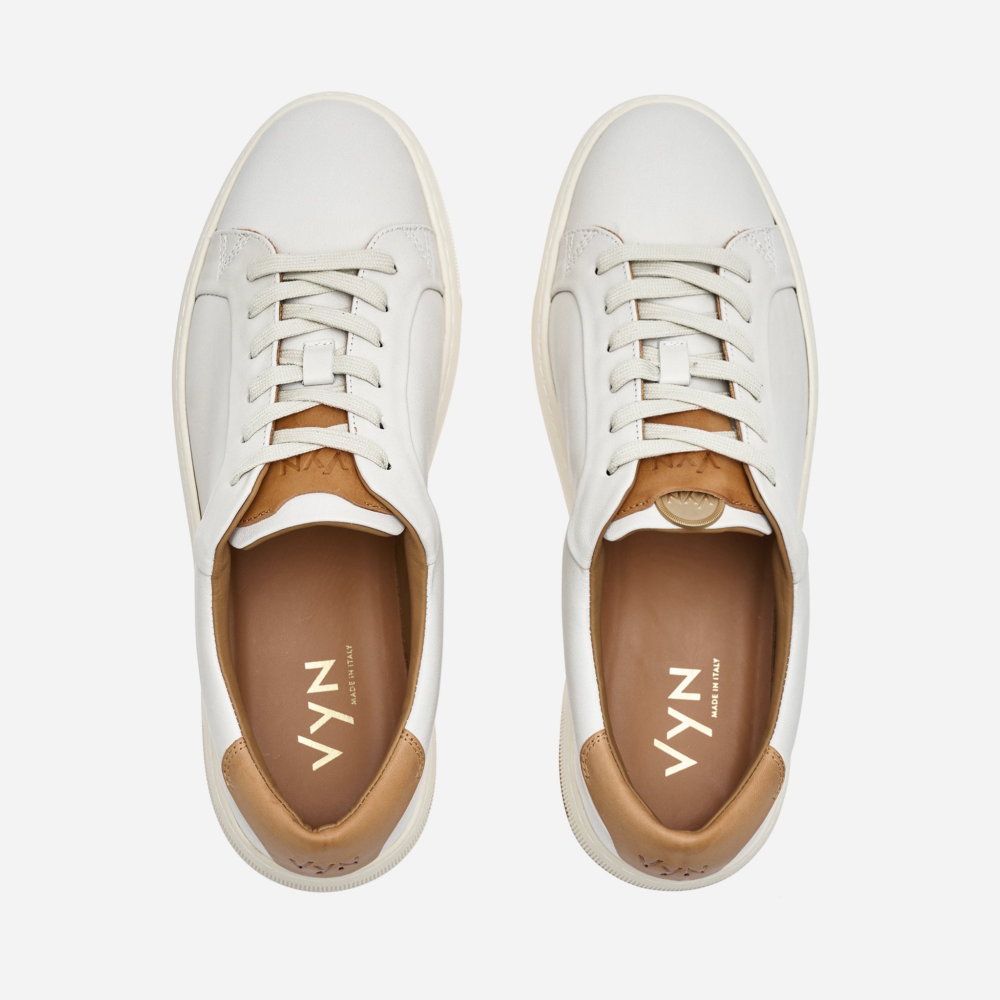 Men's Long-Luxe Off-White Sneaker