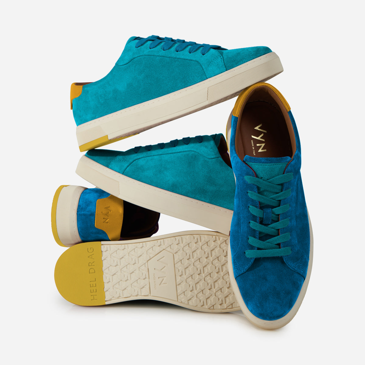 Herren ZEN Teal Wildleder Sneaker