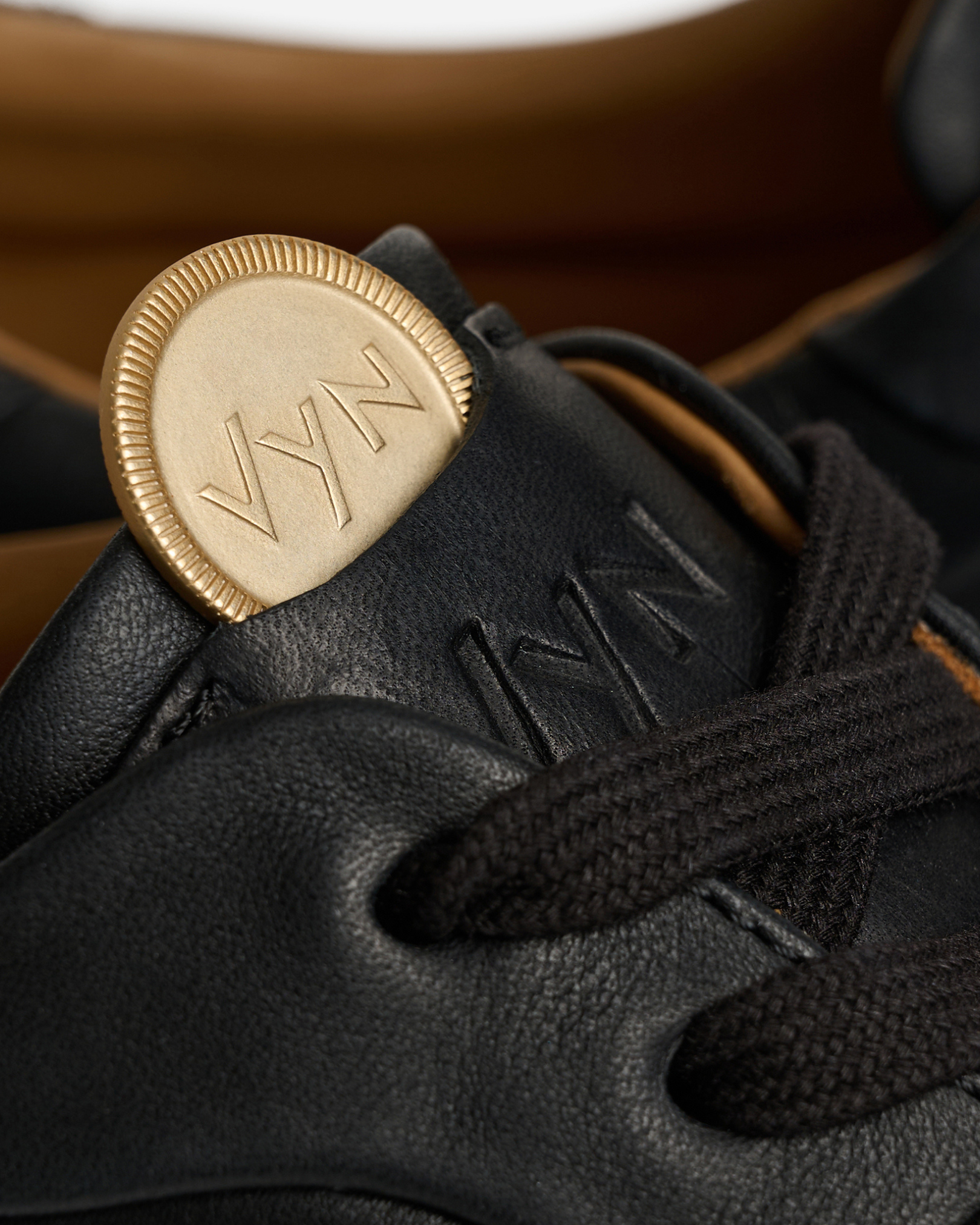 Men's Long-Luxe Black Sneaker