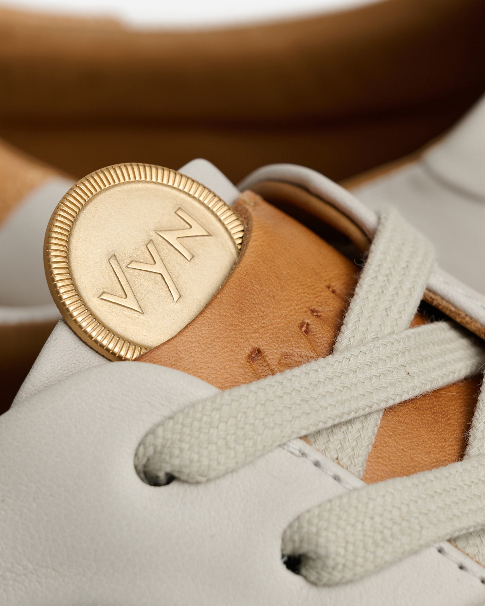 Men's Long-Luxe Off-White Sneaker