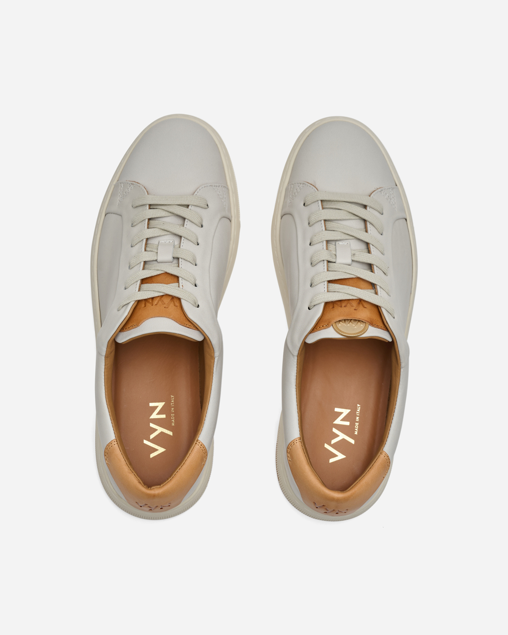 Men's Long-Luxe Off-White Sneaker